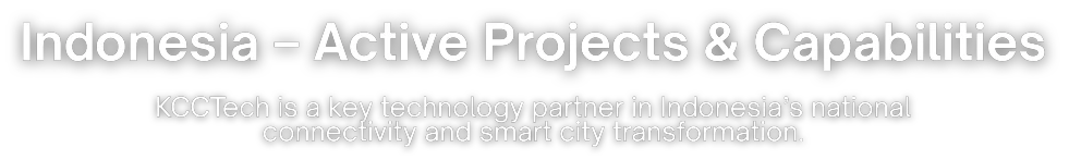 Indonesia - Active Projects & Capabilities